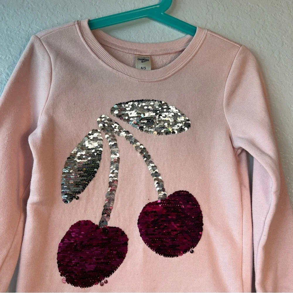 Girls‎ 4-5 OshKosh B'gosh® Cherries Flip Sequins Sweater